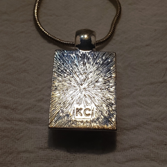 Gorgeous Kenneth Cole Aqua Prism Necklace and Pierced Earrings - Picture 8 of 10